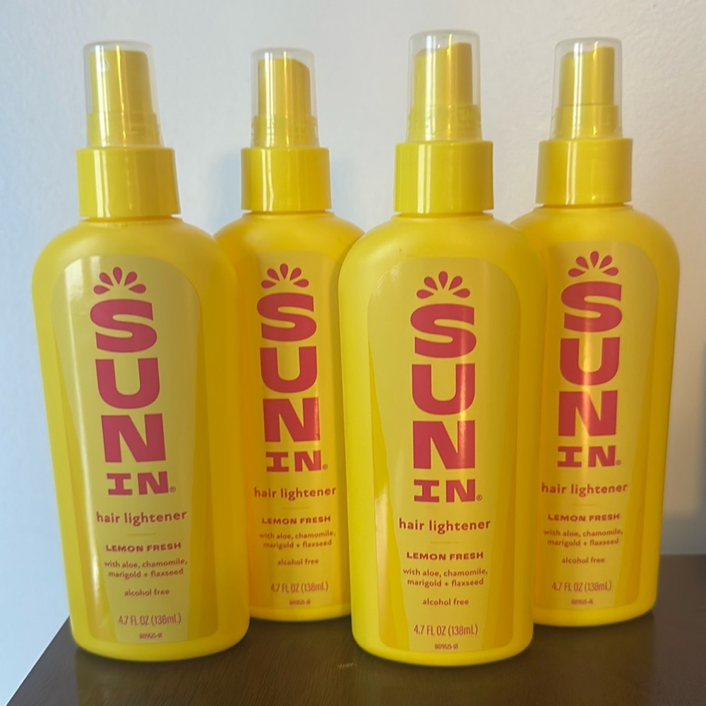 NWT Sun In Hair Lightening Spray Lot of 4 Bottles 4.7 fl oz each